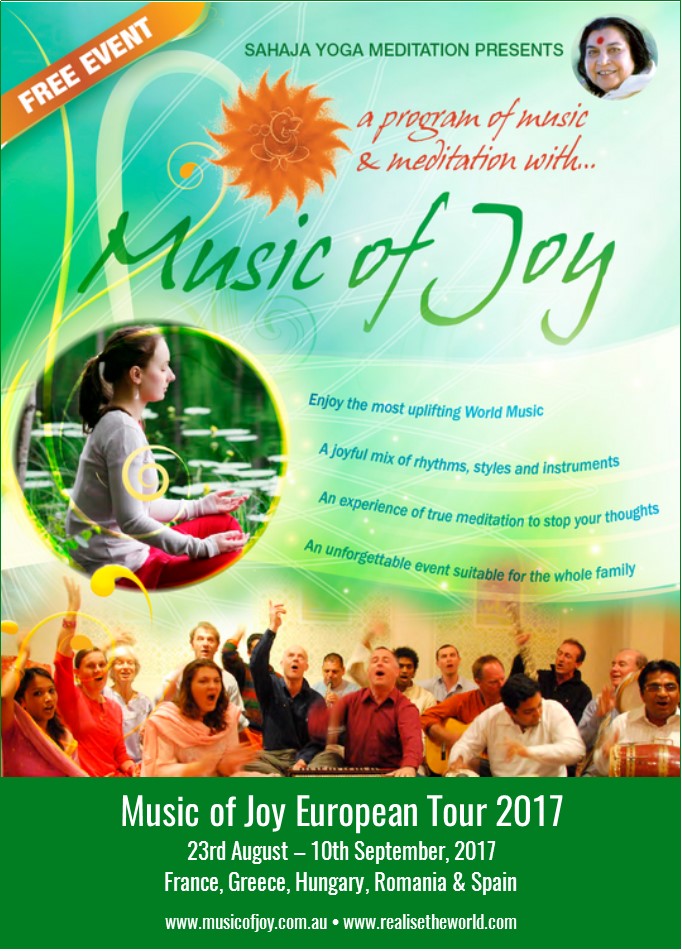 Announcement of Music of Joy European Tour 2017.